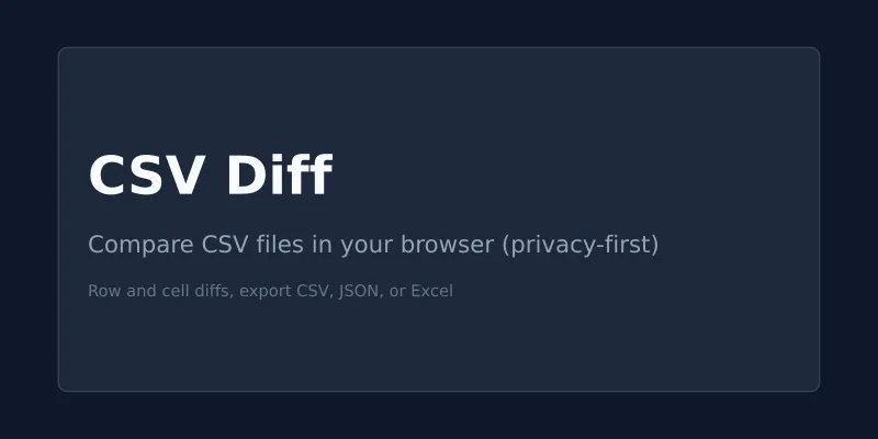 CSV diff